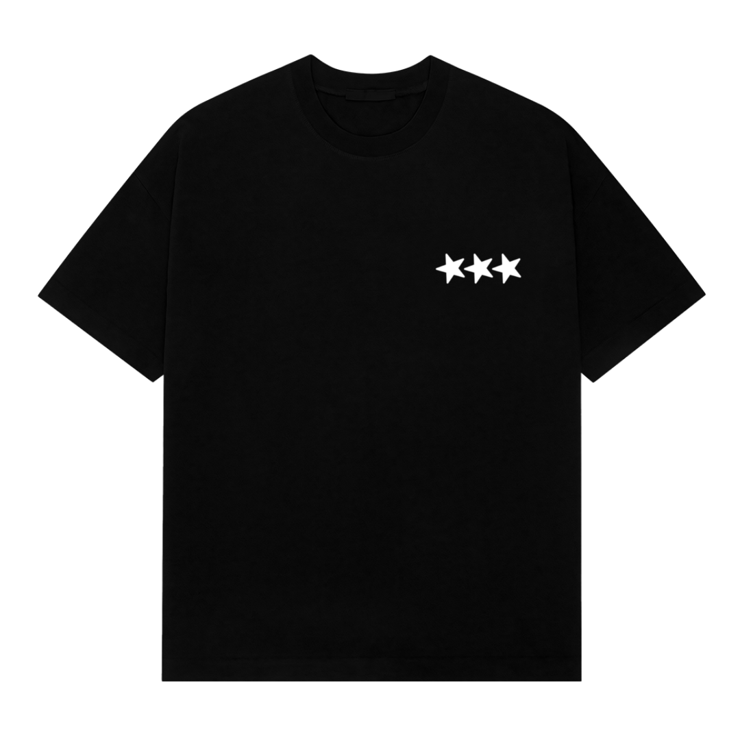 Blurred Oversized Tee White