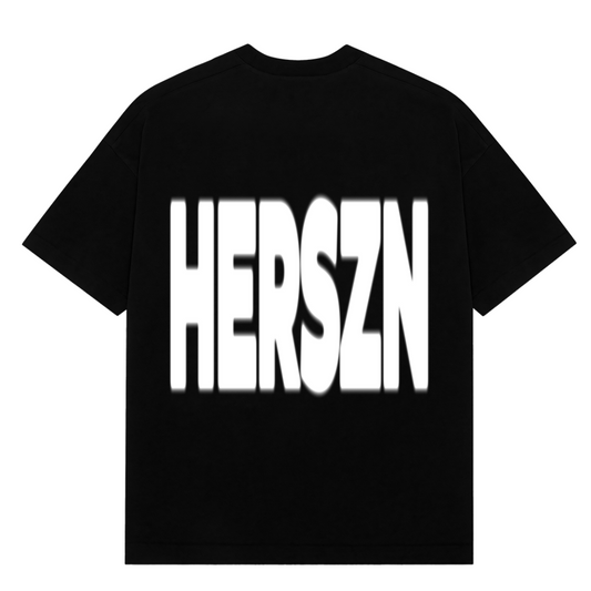 Blurred Oversized Tee White