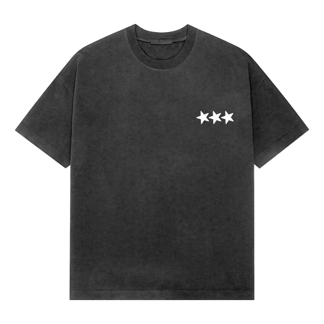 Blurred Oversized Tee White