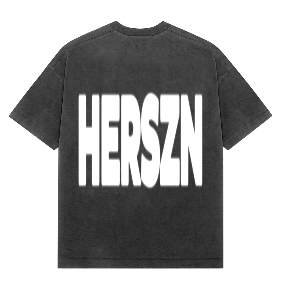 Blurred Oversized Tee White