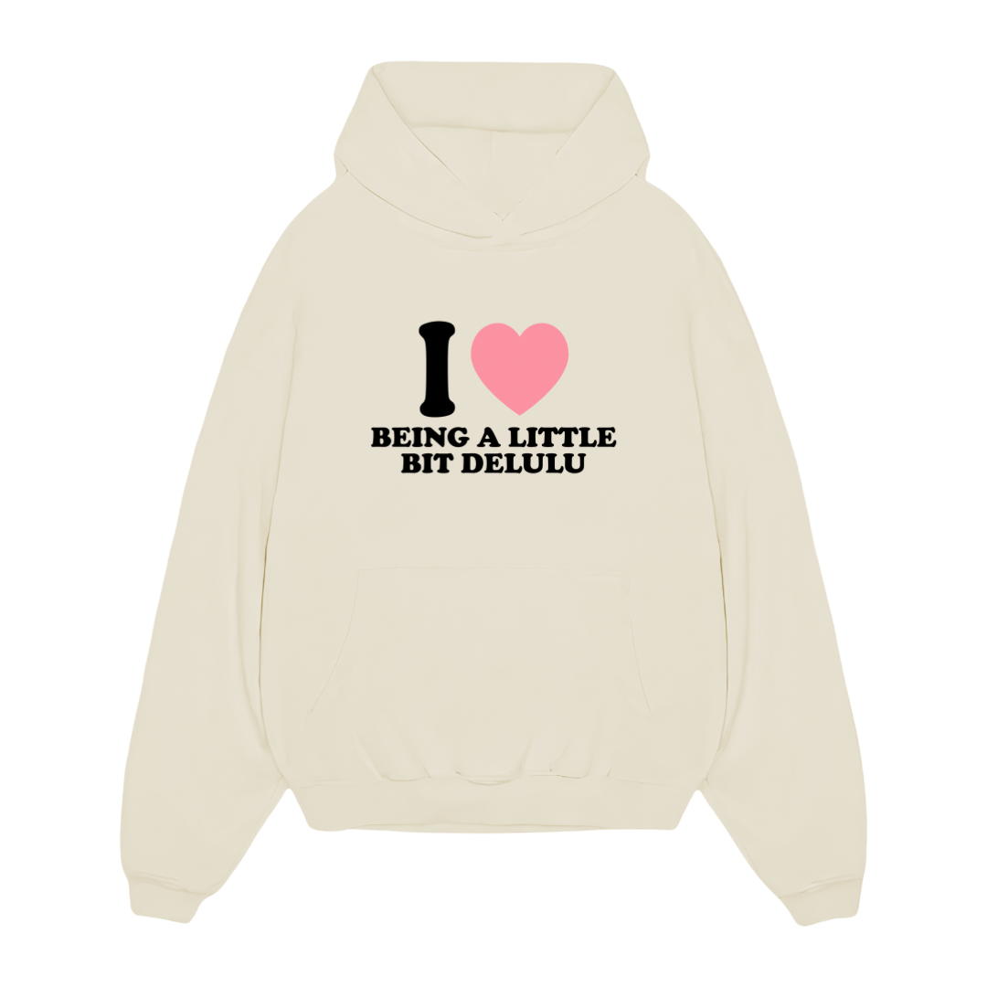 I 💗 being Delulu Oversized Hoodie