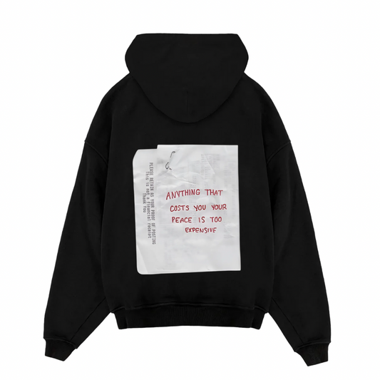 Peace is expensive Oversized Hoodie