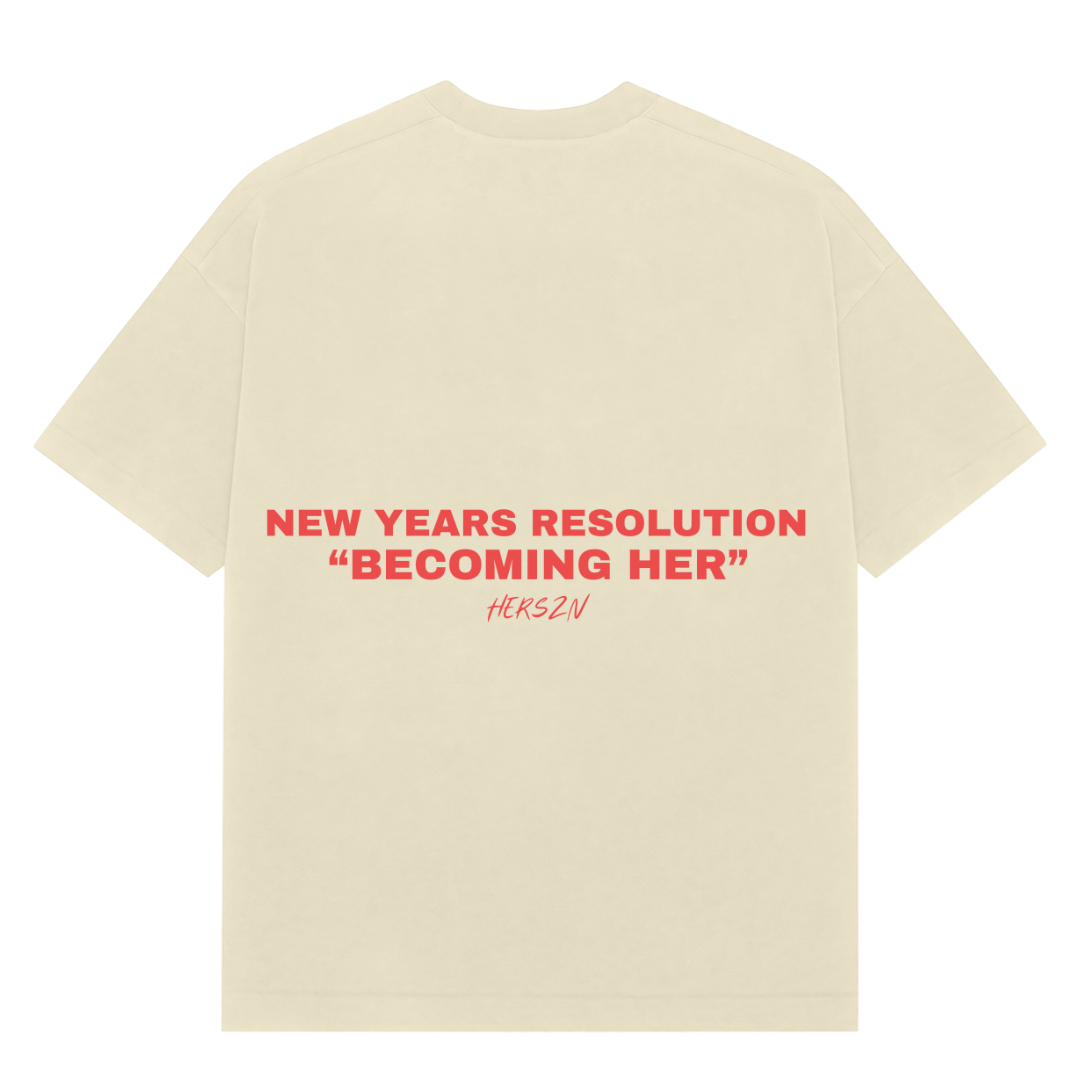 New Years Resolution Oversized Tee