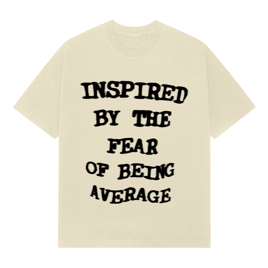 Fear of being Average Oversized Tee