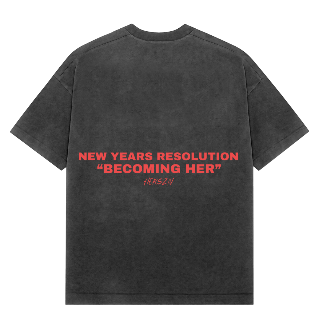 New Years Resolution Oversized Tee