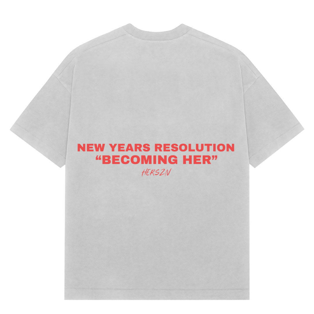 New Years Resolution Oversized Tee